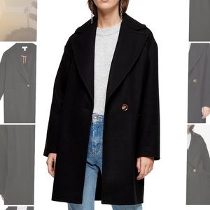 NWT Topshop Black Oversized Jacket